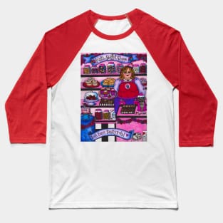 Kat's Sweet Shoppe (Tasty Rolls) Baseball T-Shirt